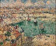 Gustave Loiseau Le Port de Dieppe painting